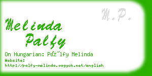 melinda palfy business card